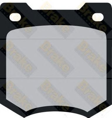 BRAKE ENGINEERING pa208 -  Комплект тормозных колодок, дисковый тормоз